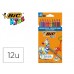 LÁPIS DE CORES BIC EVOLUTION STRIPES 12 CORES